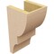 Ekena Millwork 6"W x 6"D x 12"H Wide Ridgewood Rough Cedar Woodgrain TimberThane Corbel, Primed Tan CORUR06X06X12RIDRCPR - alternate 4